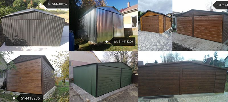 Produkcja garaży blaszanych