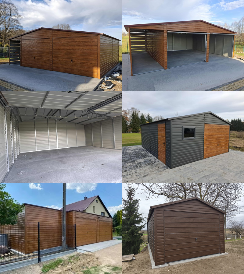 Produkcja garaży blaszanych, kojcy i wiat