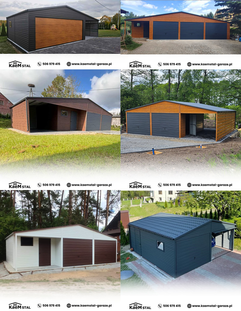 Produkcja garaży blaszanych, domków ogrodowych