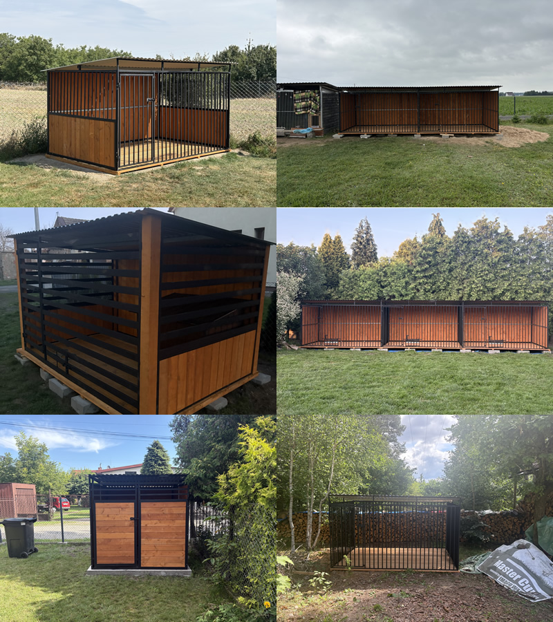 Produkcja kojców i wiat śmietnikowych